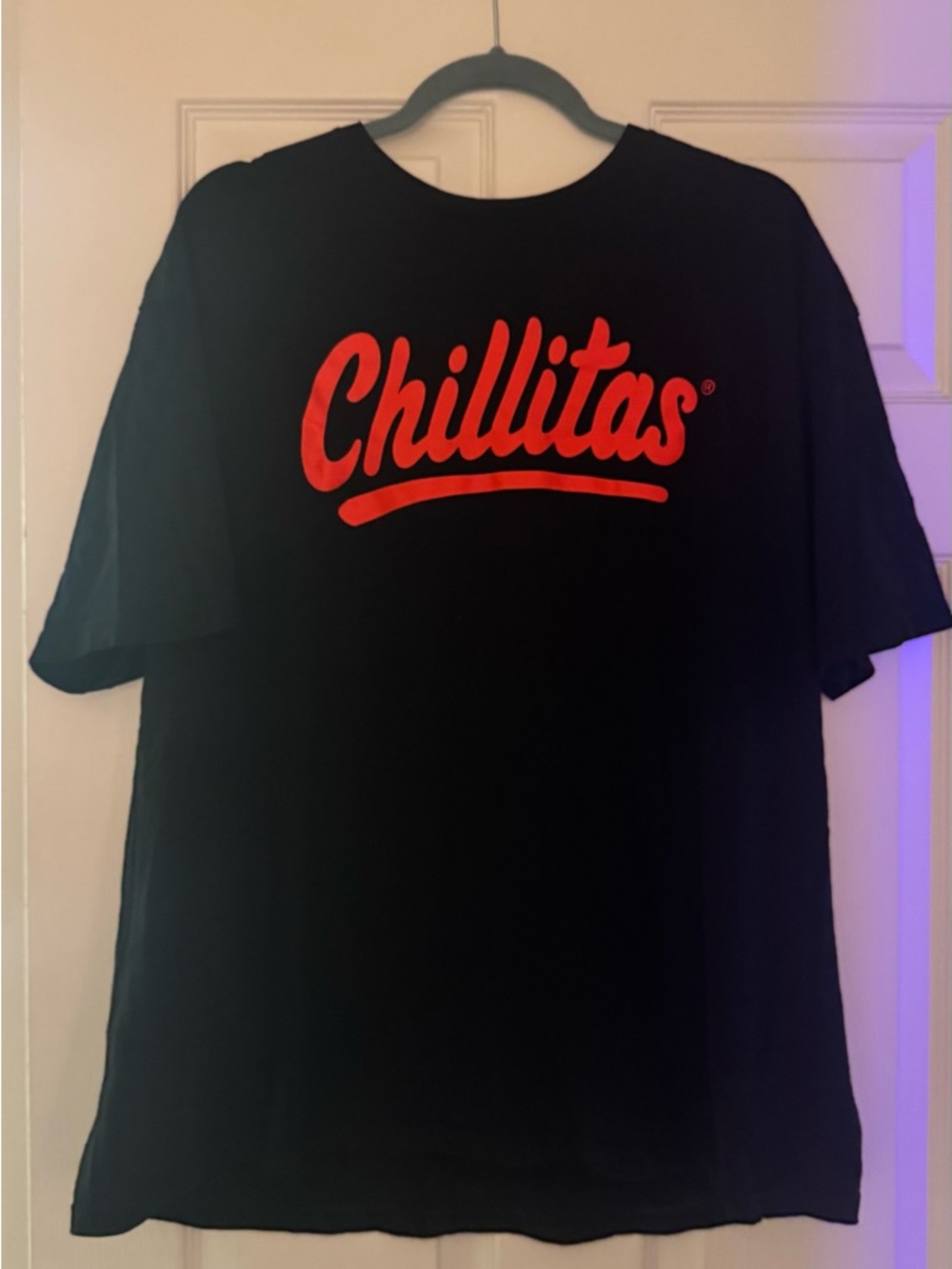 Chillitas Gildan Black Tee with Bright Red Graphic